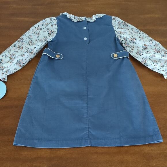 Little English Greenwich Jumper Set - Brownfield Floral girls size 5 NEW WT - Picture 6 of 7